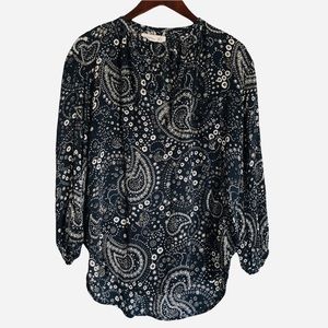 Faithfull The Brand Alice Paisley Boho Floral Top Blouse Size 4